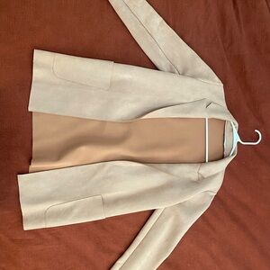 Zara Cream Women's Blazer (pale pink color)